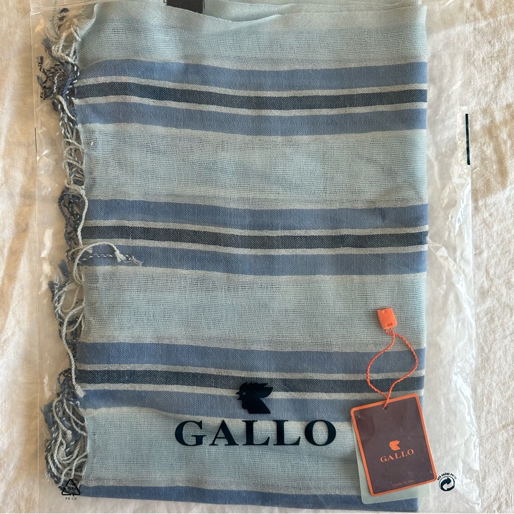 Gallo Lightweight unisex scarf with multicolor stripes
